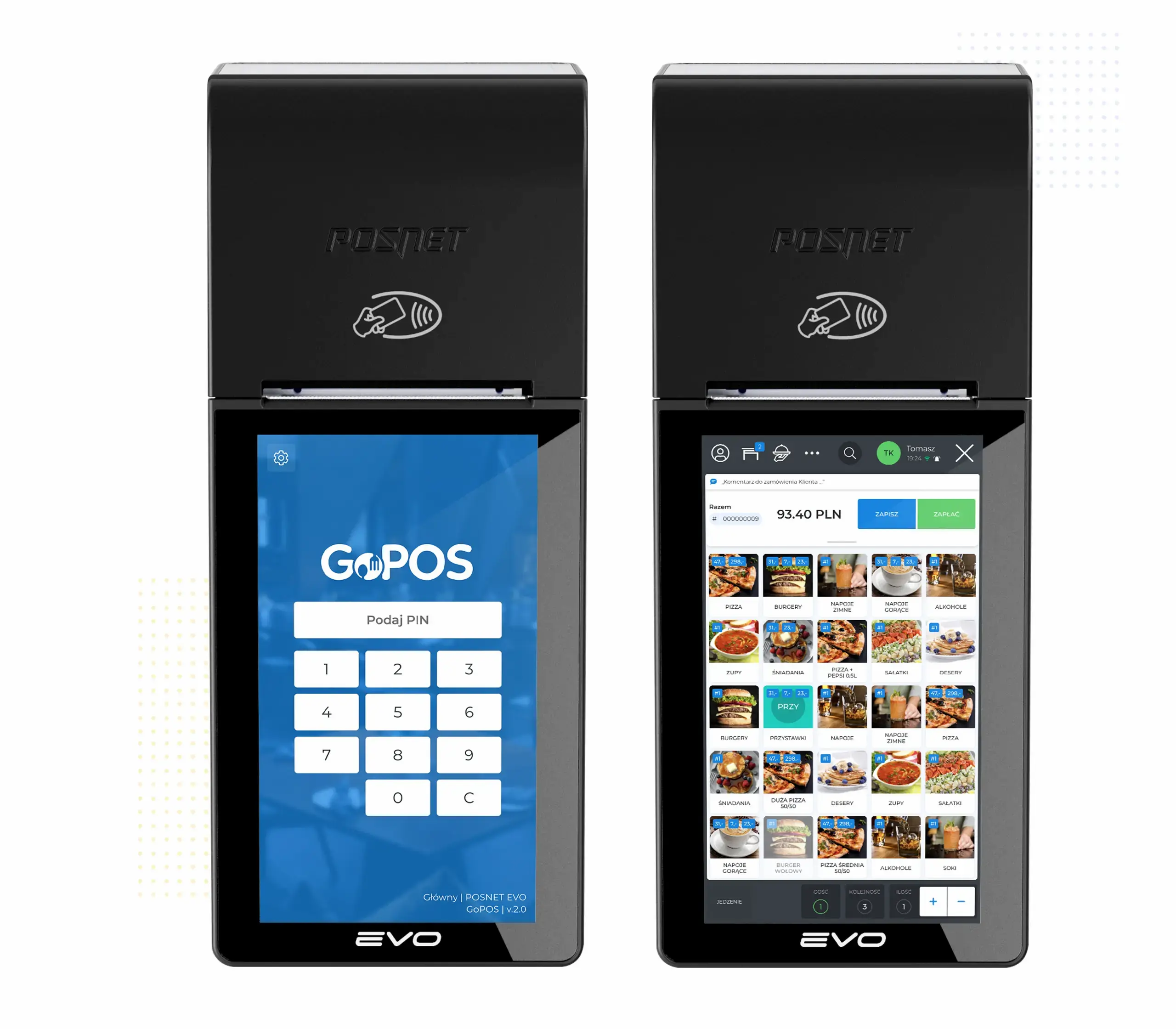  Posnet Evo - versatile POS
**Evo** is a small, handy and extremely compact POS set that combin