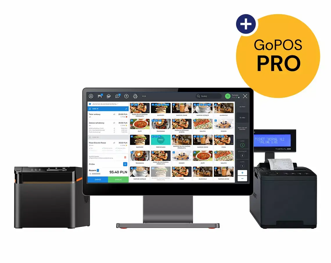  Terminal iMin Swan 1 + Drukarka Thermal XL Online + Drukarka bonowa Sunmi + Licencja GoPOS Pro
