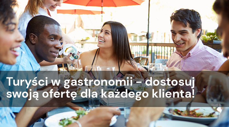 Klienci zagraniczni w lokalu.