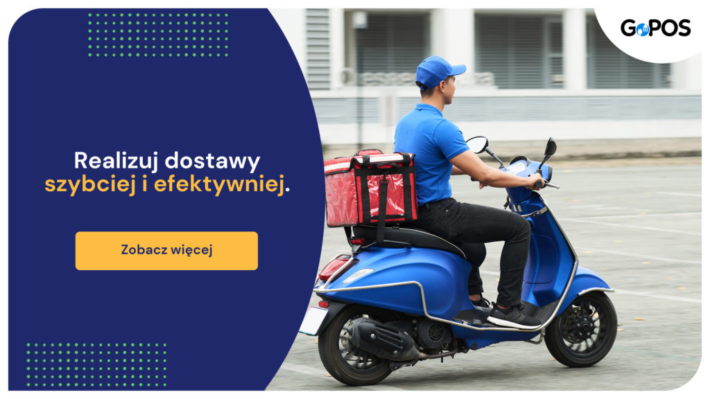 kierowca na skuterze