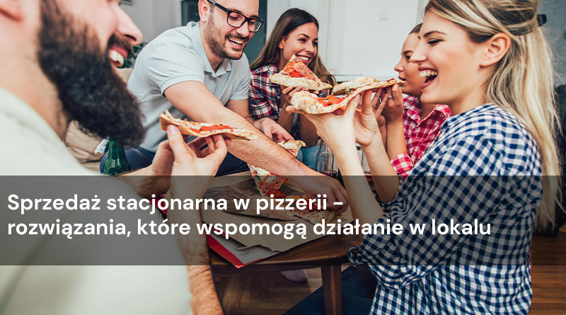 Ludzie w pizzerii
