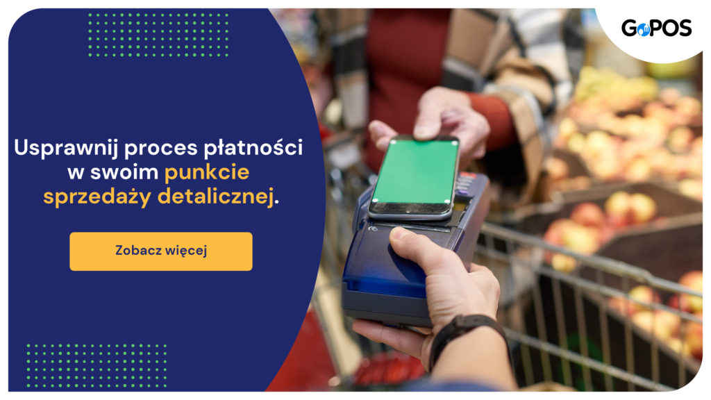 klientka płaci telefonem w sklepie spożywczym