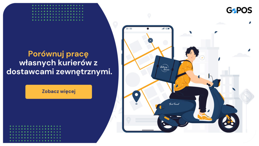 grafika wektorowa dostawca na skuterze
