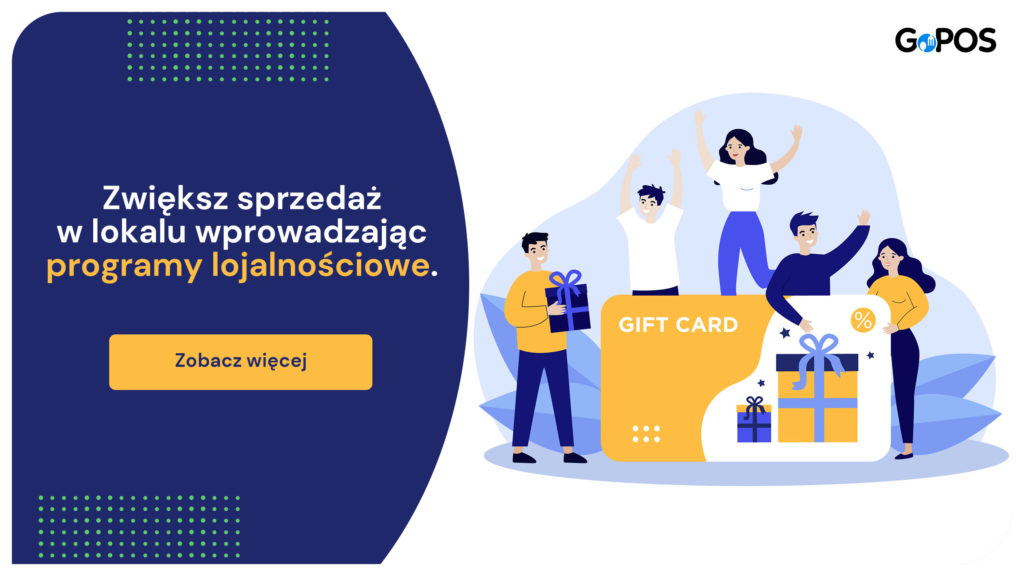 grafika wektorowa klienci z gift kartą