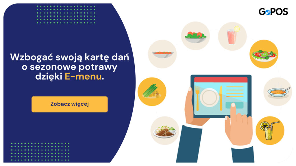 Sezonowe dania w menu.