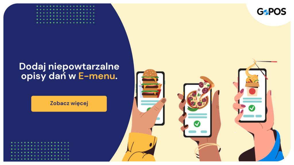 menu na smartfonach