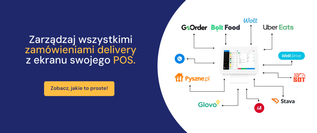 Zarządzaj wszystkimi zamówieniami delivery z ekranu swojego POS - Zobacz, jakie to proste!