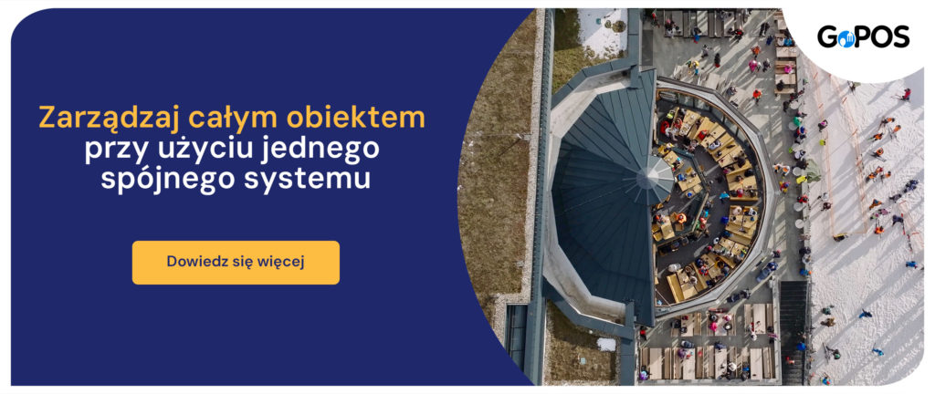 Zarządzaj całym obiektem przy użyciu jednego, spójnego systemu. Dowiedz się więcej o GoPOS.