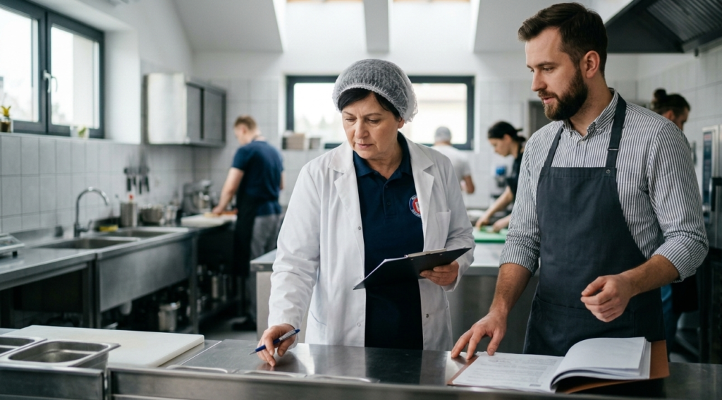 Odbiór lokalu gastronomicznego przez Sanepid